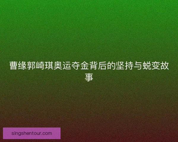 曹缘郭崎琪奥运夺金背后的坚持与蜕变故事