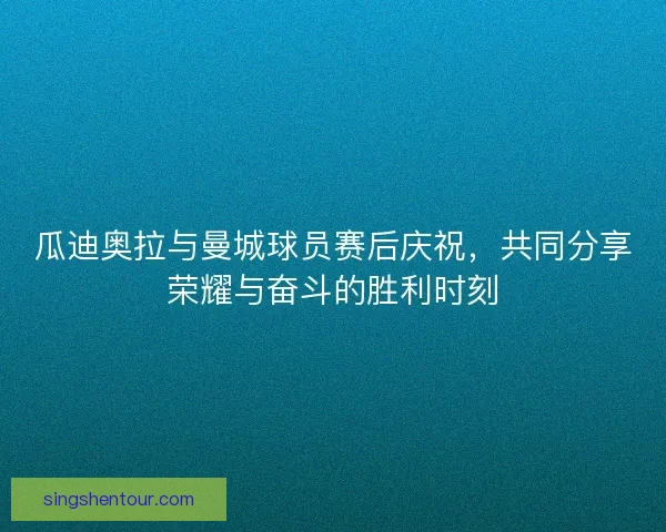 瓜迪奥拉与曼城球员赛后庆祝，共同分享荣耀与奋斗的胜利时刻